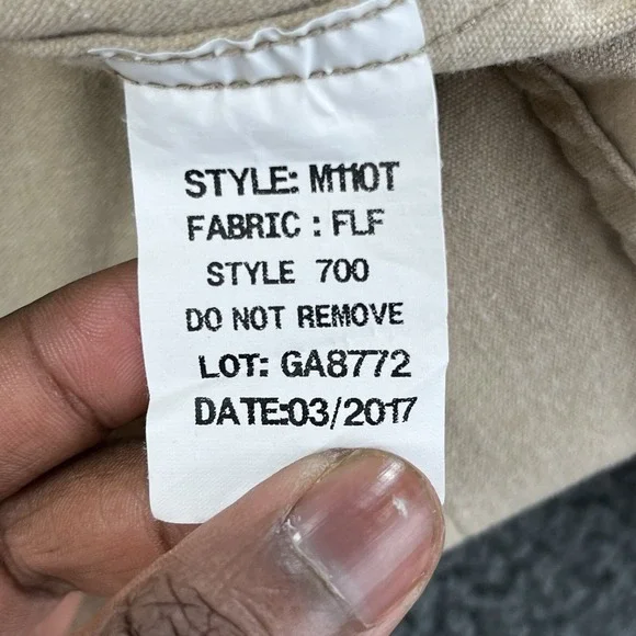 Tyndale Flame Resistant Work Jacket Shirt Size 3XL 9 CAL 2 CAT Khaki Tan Pocket - Picture 11 of 13